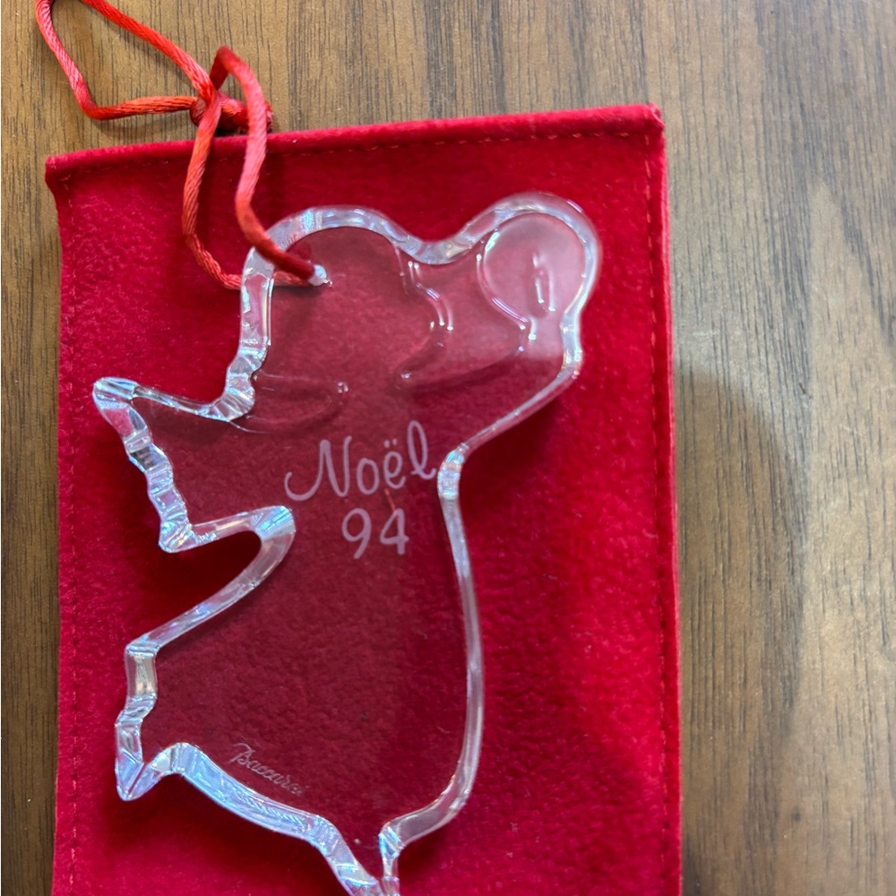 Baccarat Crystal Angel ornament